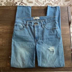 Madewell 9 inch High Rise Skinny Jeans, Size 29